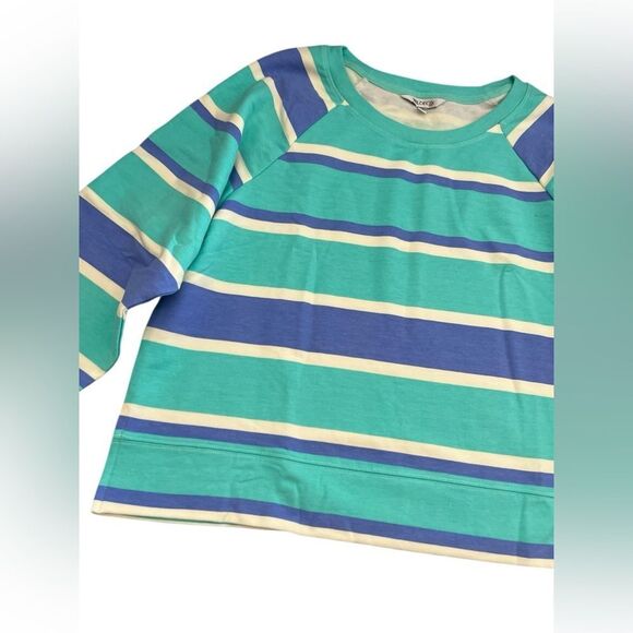WILDFOX Blue Stripe Top - Picture 4 of 7